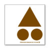 Balise Inclusion Stratifié Compact<br>Très haute résistance <br>10 x 10 MARRON<br> 1 à 49 exemplaires